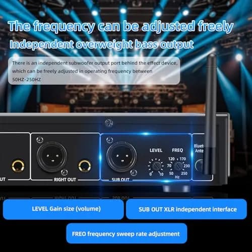FULODE Home Audio Equalizer 31-Band Digital Spectrum Analyzer | Noise Reduction Rack Mount thumbnail 6