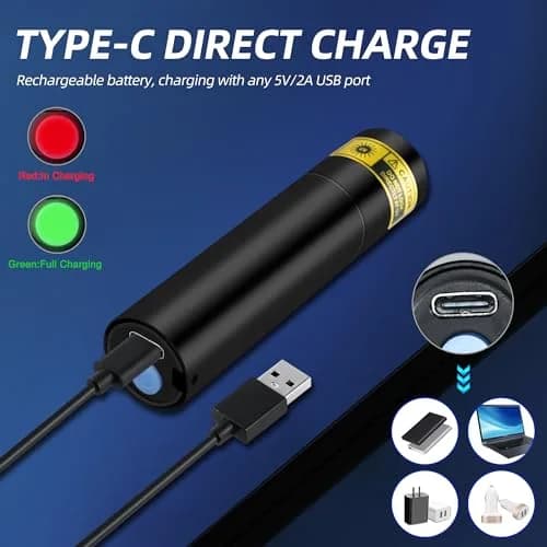 DARKBEAM UV Flashlight 365nm & 395nm Black Light 2 Pack | Dual Wavelength Detection thumbnail 6