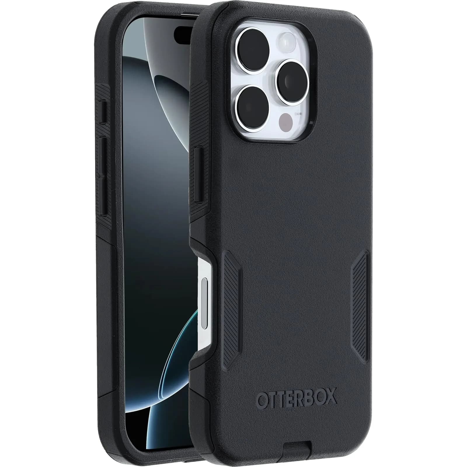 OtterBox Commuter Series MagSafe Case for iPhone 16 Pro Max | Shockproof & Drop Proof Rugged Design — Black