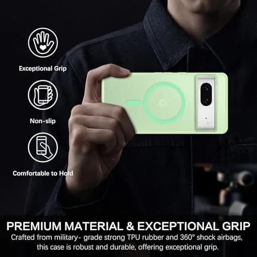 BENTOBEN Google Pixel 7 Case Matcha Green | Slim Shockproof with MagSafe (110 characters) thumbnail 6