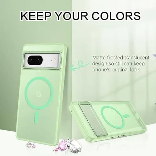 BENTOBEN Google Pixel 7 Case Matcha Green | Slim Shockproof with MagSafe (110 characters) thumbnail 3