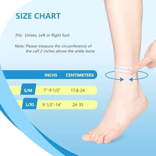 joingood AFO Foot Drop Brace for Walking | Adjustable Support for Drop Foot, Soft & Durable, Fits Left or Right Foot (S/M) thumbnail 4