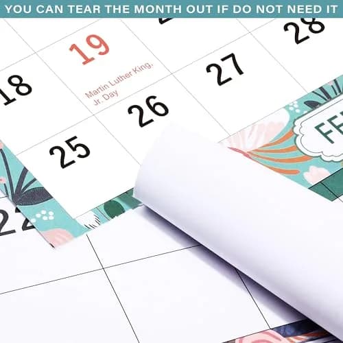 Coboll Wall Calendar 2026-2027 | 3 Month Wall Calendar Display, 11.25" x 26" thumbnail 6