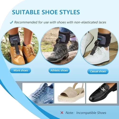 joingood AFO Foot Drop Brace for Walking | Adjustable Support for Drop Foot, Soft & Durable, Fits Left or Right Foot (L/XL) thumbnail 3