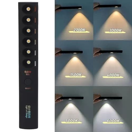 Kelepu Portable Color Temperature Light Wand 235mm (9.25in) | 2700K-6000K Adjustable Photography Light thumbnail 6