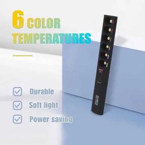 Kelepu Portable Color Temperature Light Wand 235mm (9.25in) | 2700K-6000K Adjustable Photography Light thumbnail 3