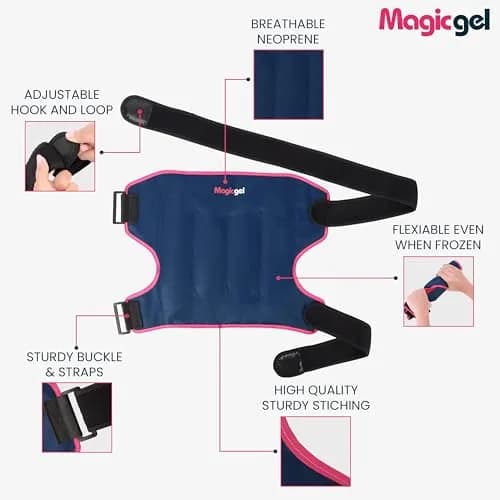 Magic Gel Extra Large Hip Ice Pack Wrap | Reusable Cold Pack for Hip Bursitis & Surgery Relief thumbnail 3