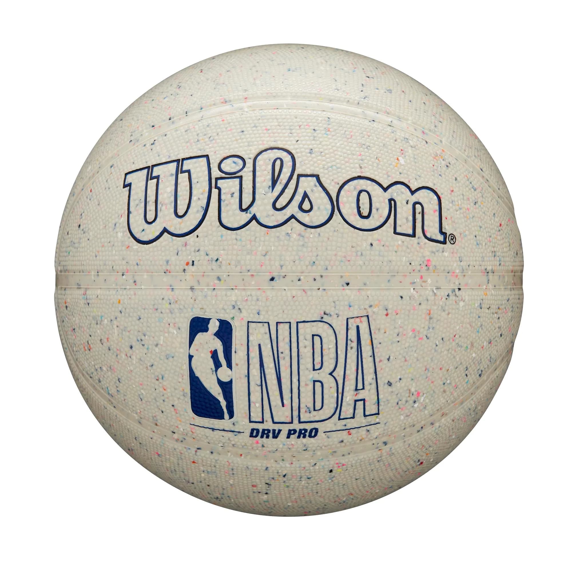 WILSON NBA DRV Pro Outdoor Basketball - Beige/Speckled, Size 7 - 29.5" | Eco-friendly Tackskin Cover