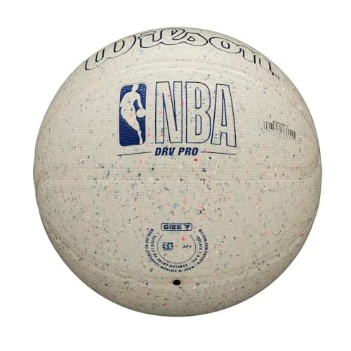WILSON NBA DRV Pro Outdoor Basketball - Beige/Speckled, Size 7 - 29.5" | Eco-friendly Tackskin Cover thumbnail 6