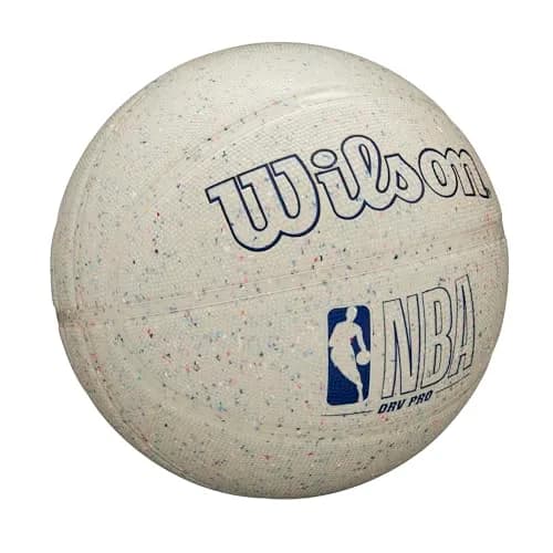 WILSON NBA DRV Pro Outdoor Basketball - Beige/Speckled, Size 7 - 29.5" | Eco-friendly Tackskin Cover thumbnail 2