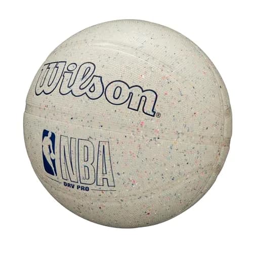 WILSON NBA DRV Pro Outdoor Basketball - Beige/Speckled, Size 7 - 29.5" | Eco-friendly Tackskin Cover thumbnail 3
