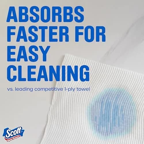 Scott Paper Towels Choose-A-Sheet 2 Double Rolls (216 Sheets Total) | Absorbent & Lint-Free for Quick Cleaning thumbnail 3