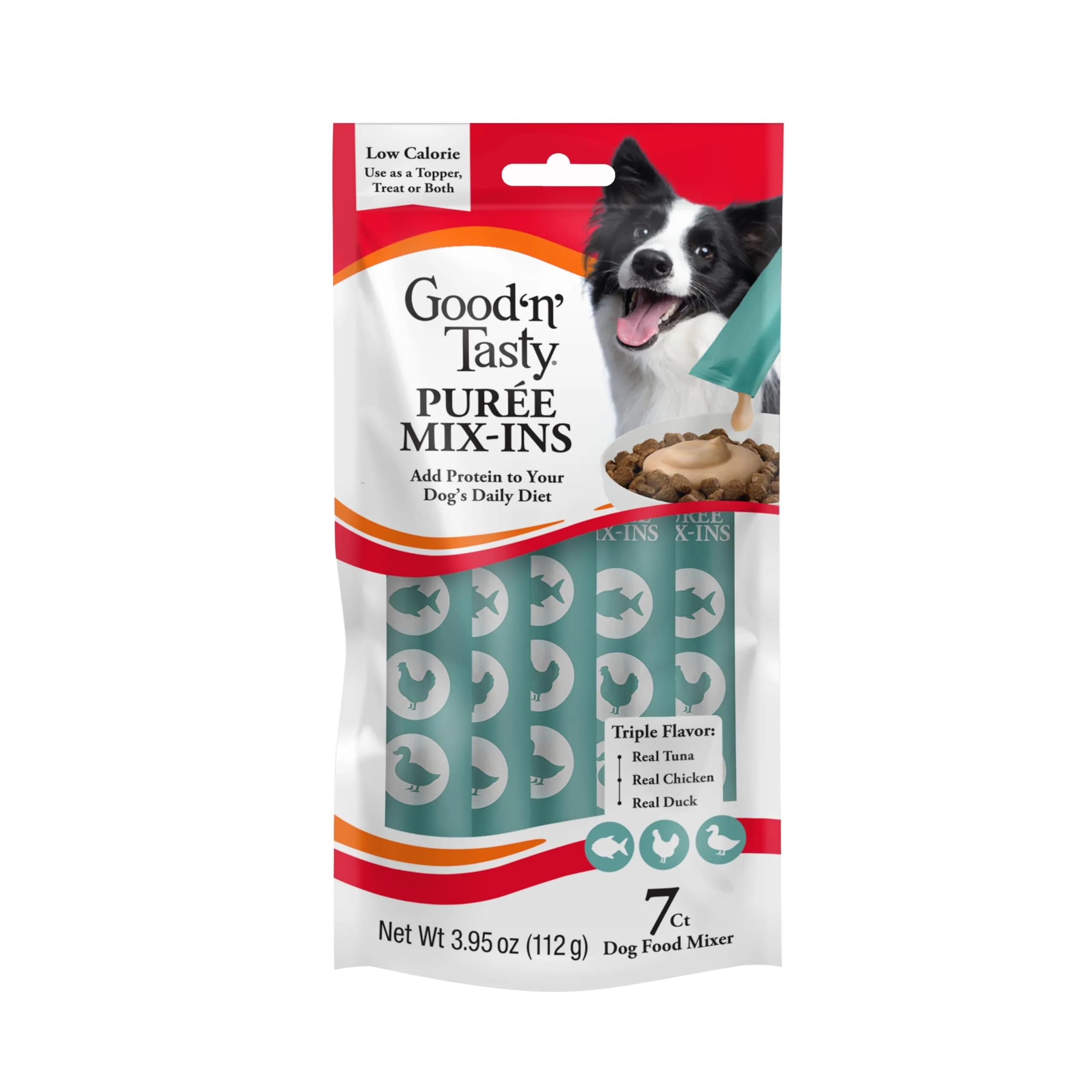 Good ‘N’ Tasty Puree Mix-Ins Dog Food Topper 3.95 Fl Oz | Flavorful, Hydrating & Easy to Serve