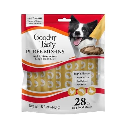 Good ‘N’ Tasty Puree Mix-Ins Dog Food Topper 28 Count | Flavorful, Hydrating & Easy to Serve thumbnail 1