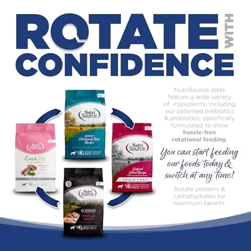NutriSource Trout & Rice Dog Food 12LB | Easy Digest, High-Quality Protein thumbnail 5