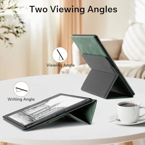 CoBak Emerald PU Leather Case for Tablet Reader 10.2" (2022/2024) with Pen Holder | Auto Sleep Wake thumbnail 2