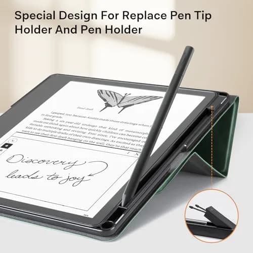 CoBak Emerald PU Leather Case for Tablet Reader 10.2" (2022/2024) with Pen Holder | Auto Sleep Wake thumbnail 3