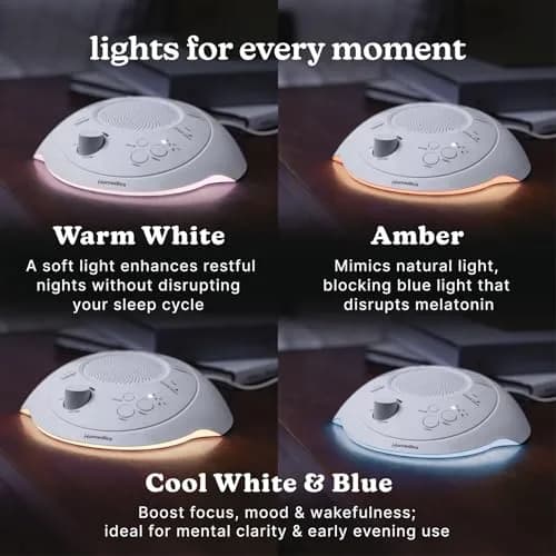 Homedics Sleep Better Portable Sound Machine with Night Light, 12 Soothing Sounds, 25ml (0.811 Fl Oz) | Ideal for Travel & Baby Sleep thumbnail 6