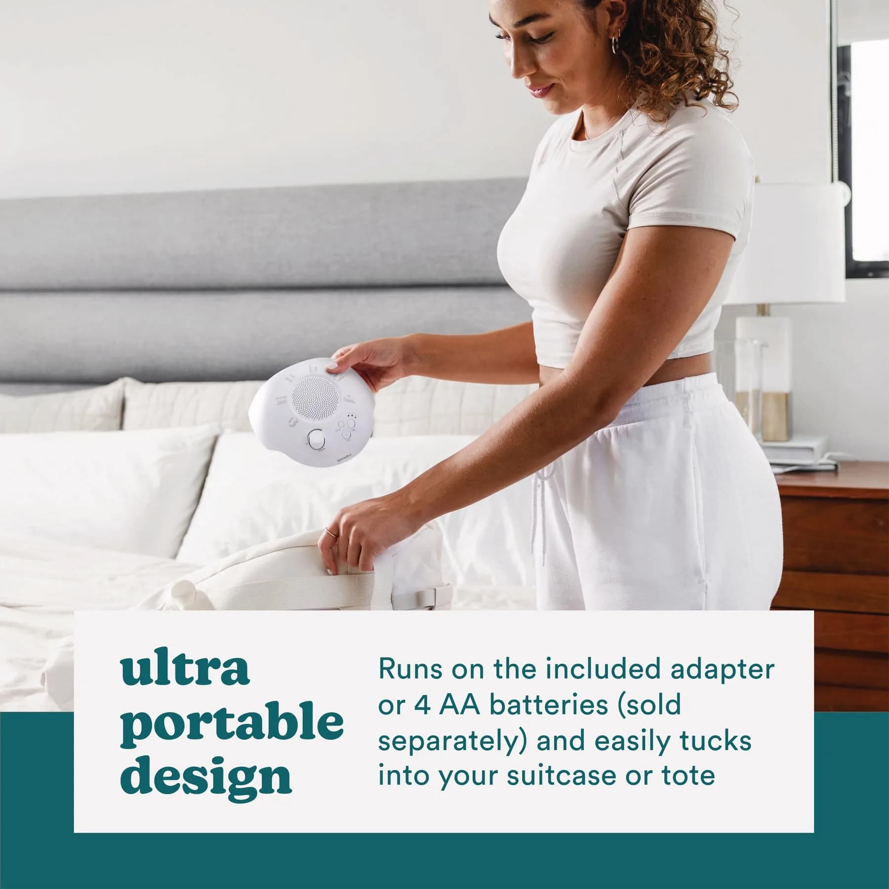 Homedics Sleep Better Portable Sound Machine with Night Light, 12 Soothing Sounds, 25ml (0.811 Fl Oz) | Ideal for Travel & Baby Sleep - view 7