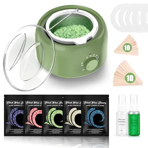 TIKESI Waxing Kit with Wax Warmer 14oz | Full Body Hair Removal for Women Men thumbnail 1