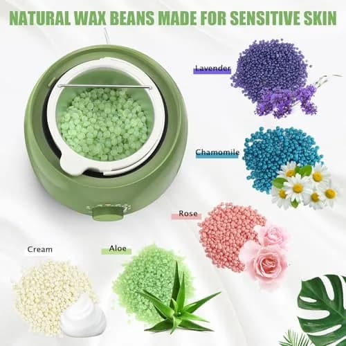 TIKESI Waxing Kit with Wax Warmer 14oz | Full Body Hair Removal for Women Men thumbnail 4
