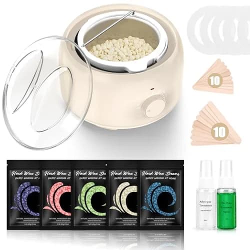 TIKESI Waxing Kit with Warmer 14oz | Full Body Hair Removal for Women Men thumbnail 1