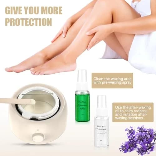 TIKESI Waxing Kit with Warmer 14oz | Full Body Hair Removal for Women Men thumbnail 3