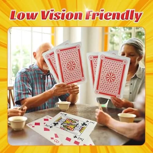 SeptCity Jumbo Playing Cards, Super Big Giant Game (1 Pack) (16 Times) | Oversized Cards for Fun & Decoration thumbnail 4