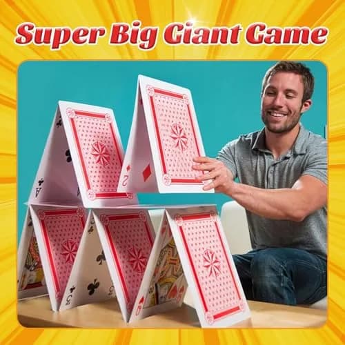 SeptCity Jumbo Playing Cards, Super Big Giant Game (1 Pack) (16 Times) | Oversized Cards for Fun & Decoration thumbnail 5