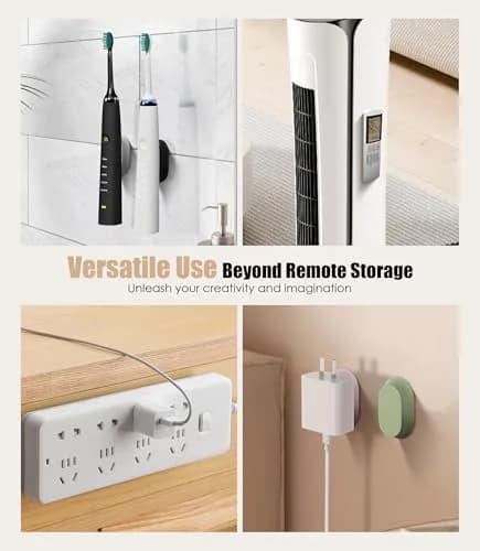 Nearockle Magnetic Remote Control Holder Wall Mount - 5 Pack | Strong N52 Magnet Adsorption thumbnail 6