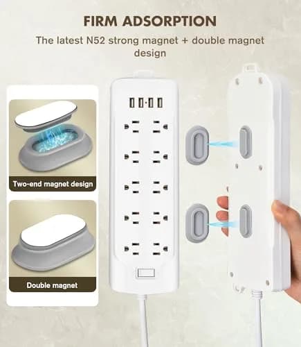 Nearockle Magnetic Remote Control Holder Wall Mount - 5 Pack | Strong N52 Magnet Adsorption thumbnail 7