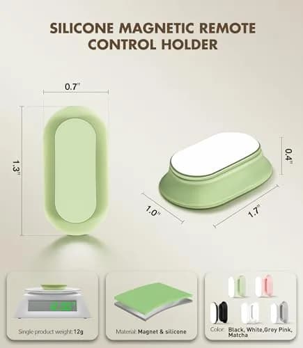 Nearockle Magnetic Remote Control Holder Wall Mount - 5 Pack | Strong N52 Magnet Adsorption thumbnail 2