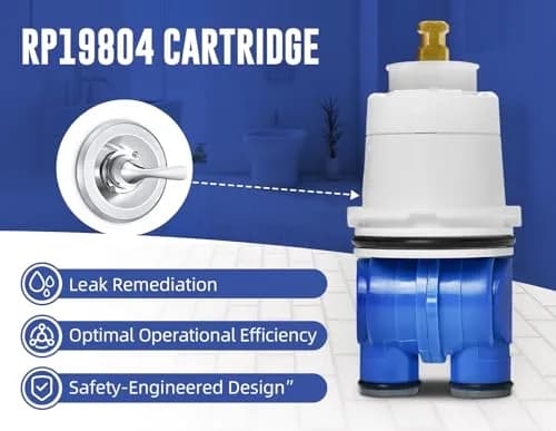 Sxtrrdnary RP19804 Shower Cartridge Compatible with Delta 1300/1400 Series | Pressure-Balanced Safety (110-120 chars) thumbnail 2