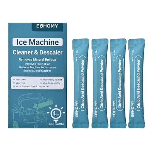 EUHOMY Ice Maker Cleaner & Descaler 4 Use (113g / 4 oz) | Organic Citric Acid Powder for All Brands thumbnail 1