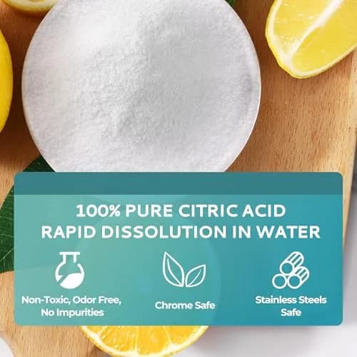 EUHOMY Ice Maker Cleaner & Descaler Powder 12 Uses (340g / 12oz) | Organic Citric Acid Formula for All Ice Machines thumbnail 2