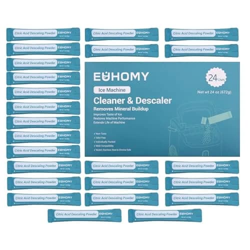 EUHOMY Ice Maker Cleaner & Descaler Powder 24 Uses | Organic Citric Acid for All Brands thumbnail 1