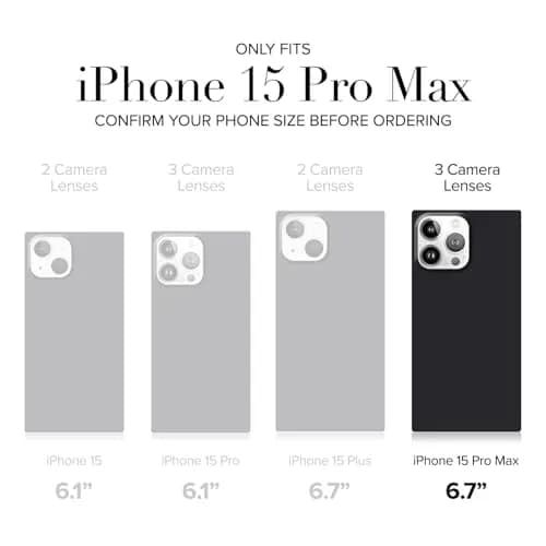 FLAUNT Official Square iPhone 15 Pro Max Case - Blonde Tortoise Shell | Shockproof & MagSafe Compatible thumbnail 5