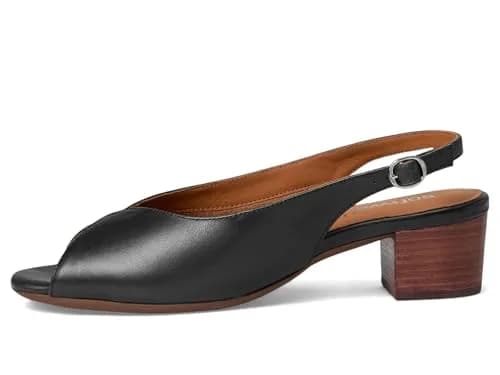 SoftWalk Lakewood Sandal Navy 12 Medium | Leather Dressy Heel with Adjustable Buckle thumbnail 6
