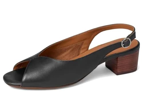 SoftWalk Lakewood Sandal Navy 12 Medium | Leather Dressy Heel with Adjustable Buckle thumbnail 9