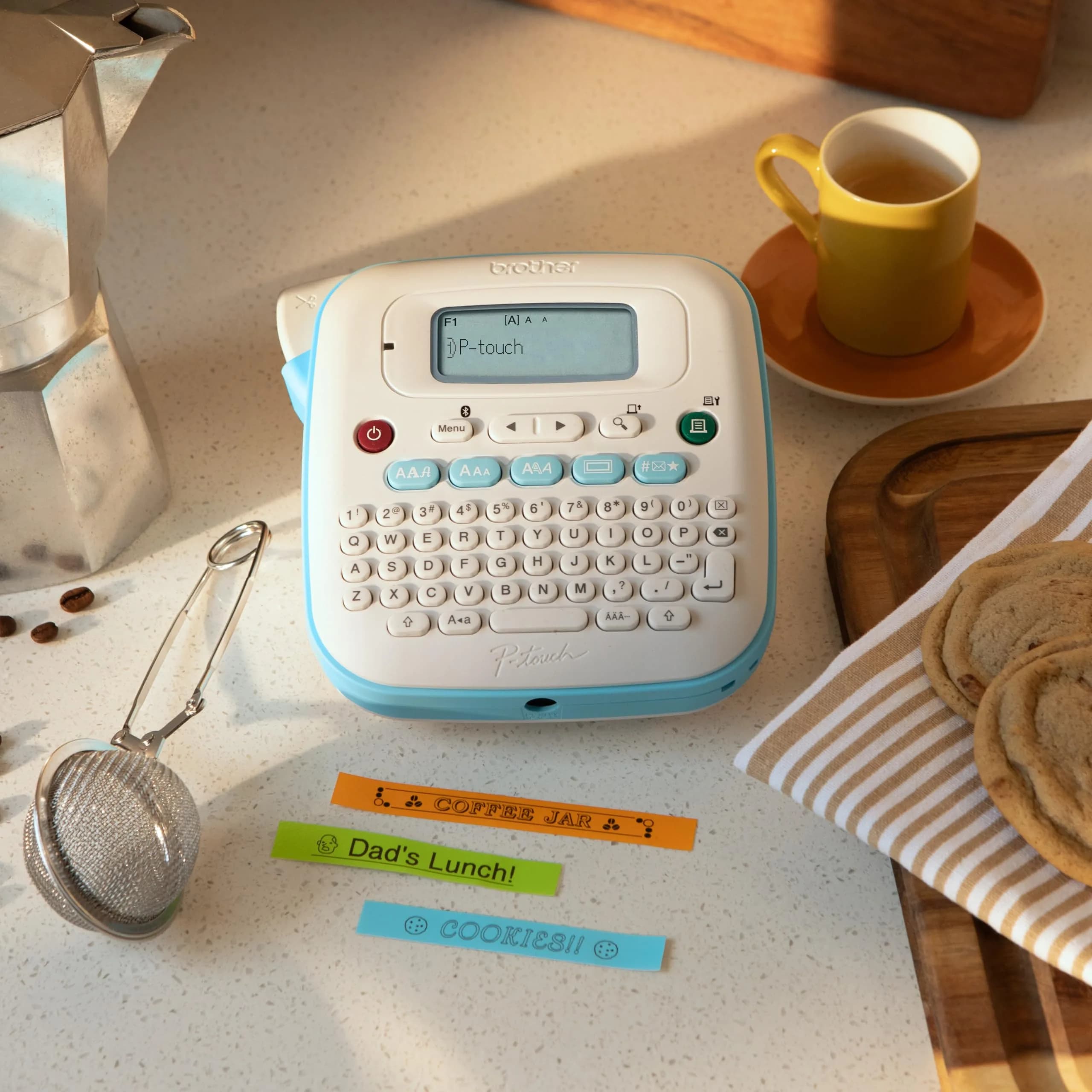 Brother P-Touch PT-N25BT Bluetooth Label Maker with Design&Print2 App | Prints 12mm Btag Tapes - view 8
