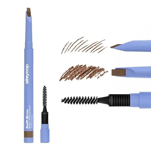 ALLEYOOP Swift Brow Shape + Fill Eyebrow Pencil, Sharpener, Medium Brown | Water-Resistant, Vegan, Precise thumbnail 1