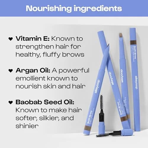 ALLEYOOP Swift Brow Shape + Fill Eyebrow Pencil, Sharpener, Medium Brown | Water-Resistant, Vegan, Precise thumbnail 5