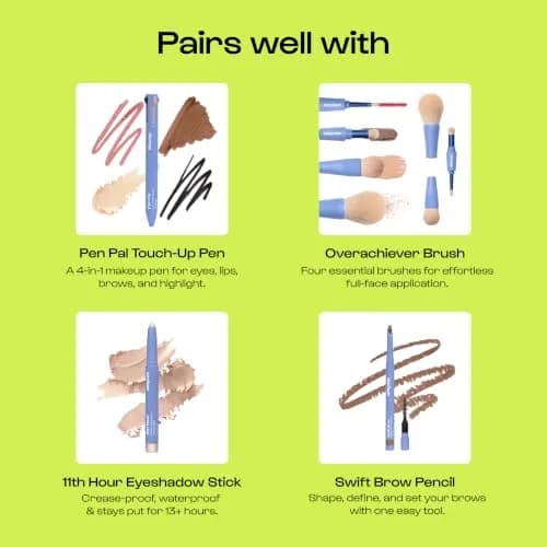 ALLEYOOP Swift Brow Shape + Fill Eyebrow Pencil, Sharpener, Medium Brown | Water-Resistant, Vegan, Precise thumbnail 7