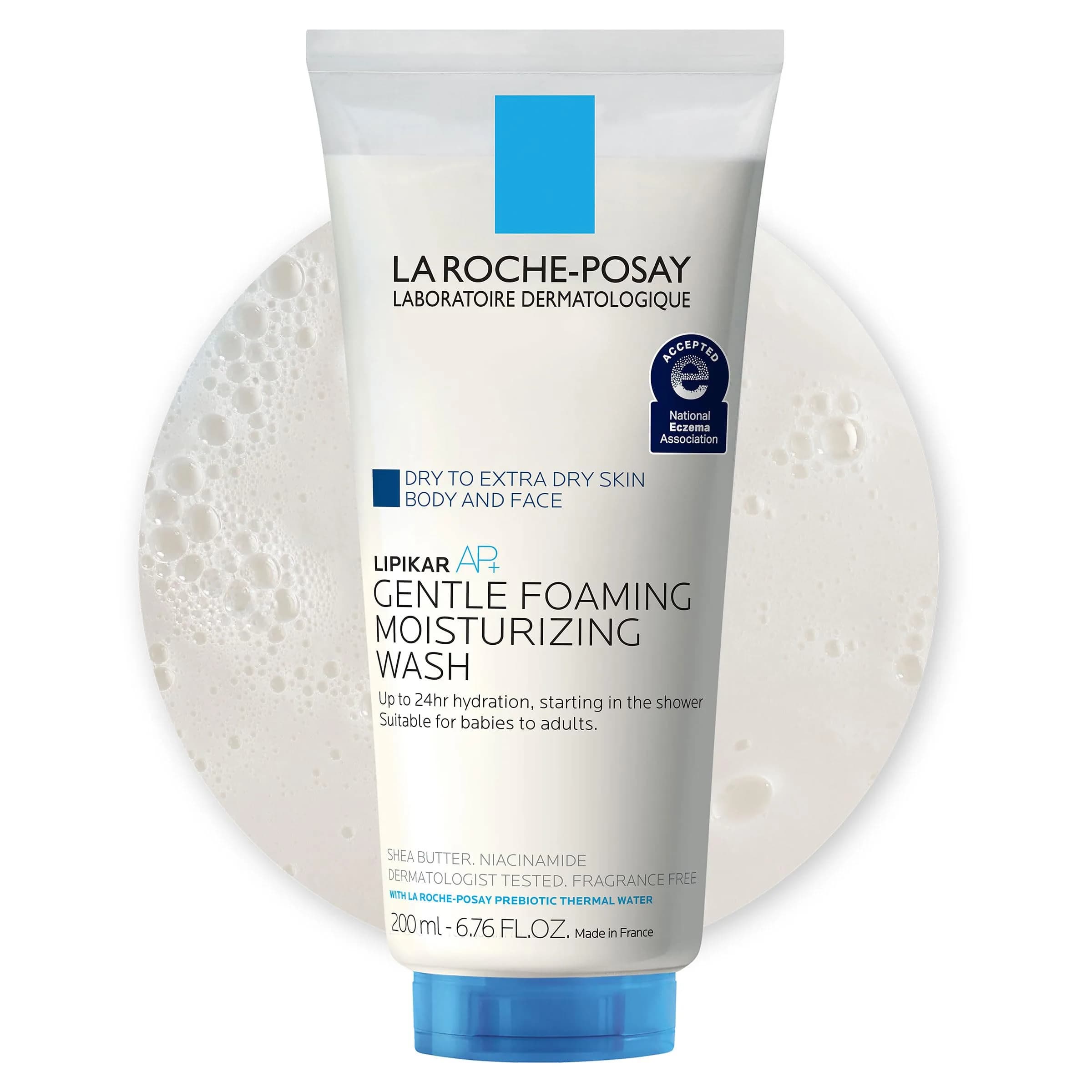 La Roche-Posay AP+ Gentle Moisturizing Body Wash for Dry Skin 200ml (6.76 Fl Oz) | Dermatologist Tested for Sensitive Skin - main product image