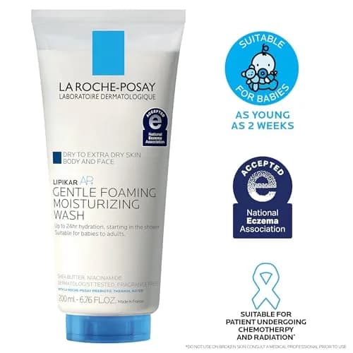La Roche-Posay AP+ Gentle Moisturizing Body Wash for Dry Skin 200ml (6.76 Fl Oz) | Dermatologist Tested for Sensitive Skin thumbnail 6