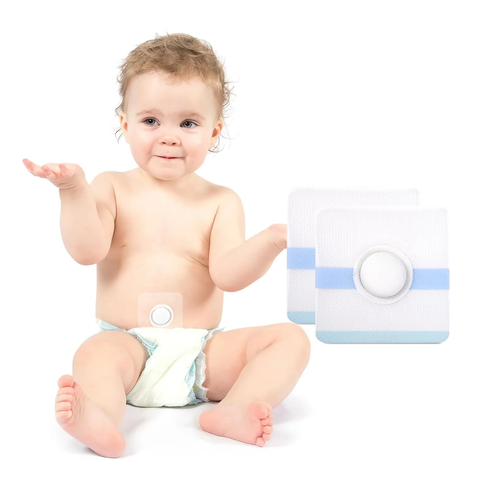 GRLEAYIE Baby Belly Navel Patches 8x8cm | Skin-Friendly, Breathable & Waterproof for Newborns