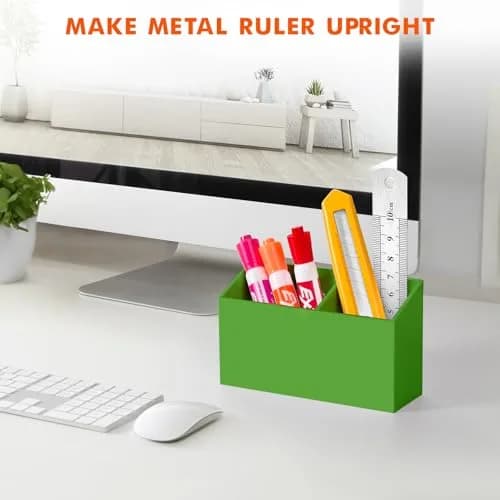 BEYGORM Magnetic Dry Erase Marker Holder with Non-Slip Pad 15 cm (5.9 in) | Acrylic Organizer for Whiteboards & Fridges thumbnail 6