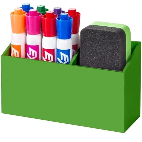 BEYGORM Magnetic Dry Erase Marker Holder with Non-Slip Pad 15 cm (5.9 in) | Acrylic Organizer for Whiteboards & Fridges thumbnail 1