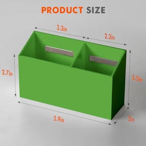BEYGORM Magnetic Dry Erase Marker Holder with Non-Slip Pad 15 cm (5.9 in) | Acrylic Organizer for Whiteboards & Fridges thumbnail 7