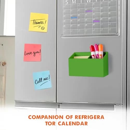 BEYGORM Magnetic Dry Erase Marker Holder with Non-Slip Pad 15 cm (5.9 in) | Acrylic Organizer for Whiteboards & Fridges thumbnail 3